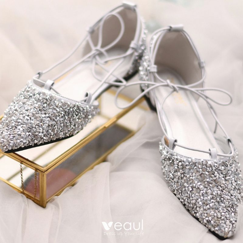 silver rhinestone heels for wedding