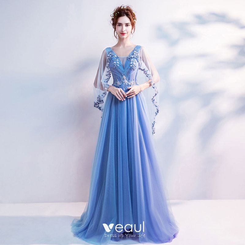 blue winter ball dresses