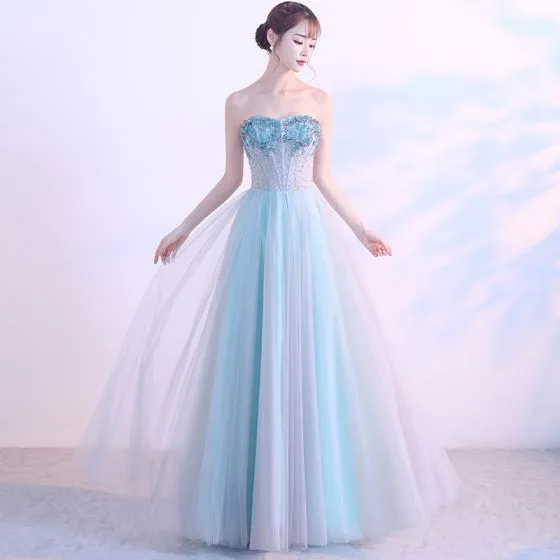 Pool Long Prom Dress