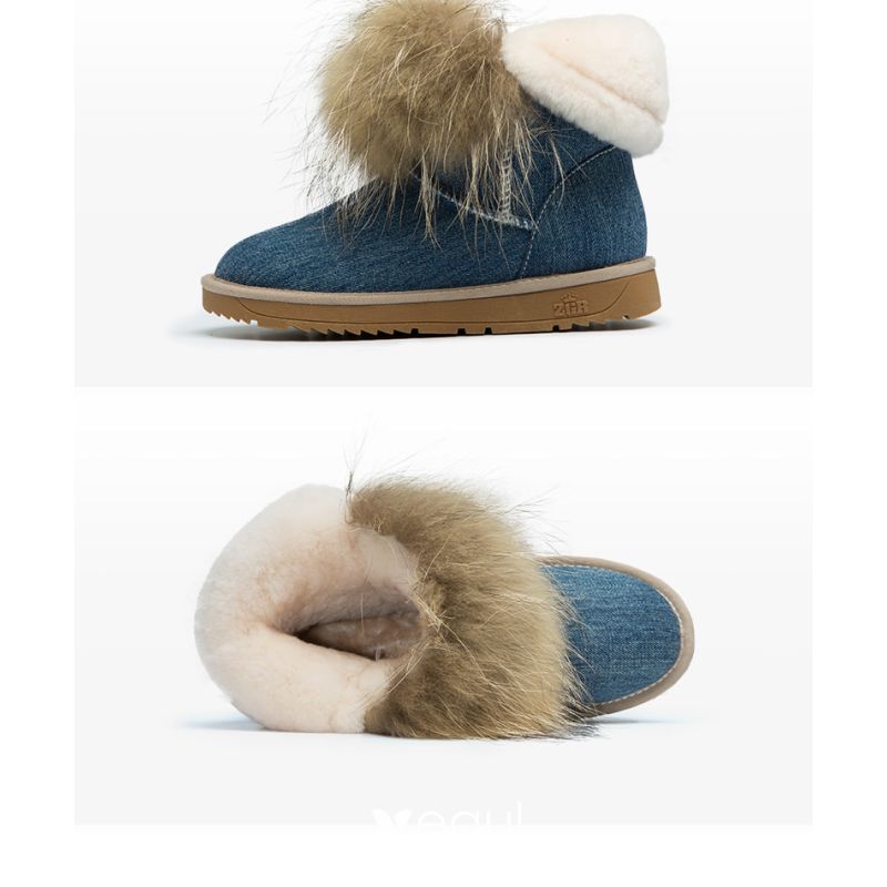 denim winter boots