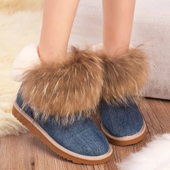 denim winter boots