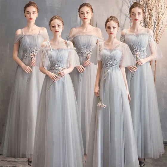 grey princess gown