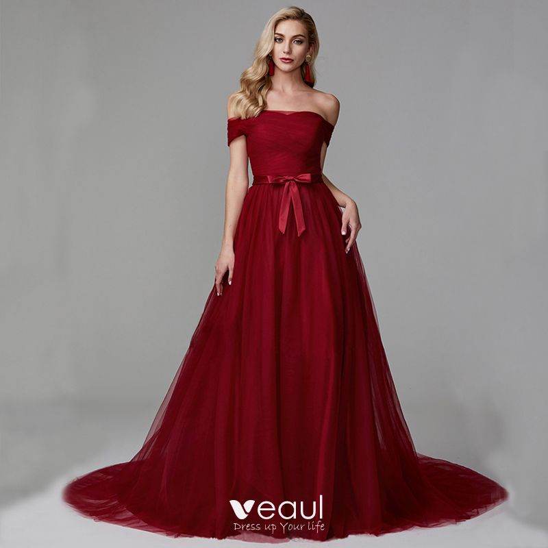 Ever-Pretty Cocktail Ball Gowns Formal Burgundy Evening Clubwear Dresses 07767 