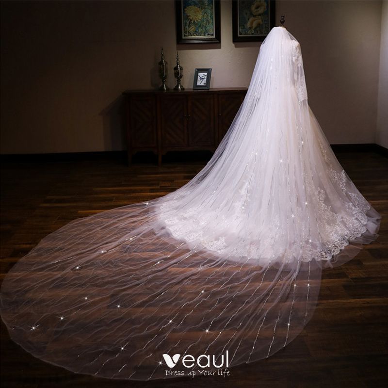 Luxury Cathedral Wedding Veils  Long Cathedral Wedding Veil