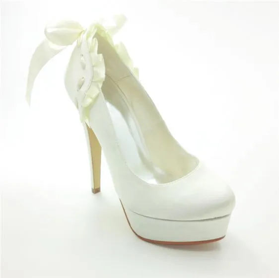 ribbon bridal shoes