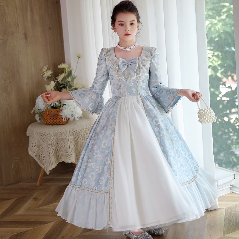 Robe ceremonie discount fille bleu ciel