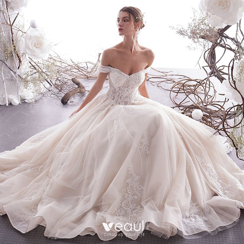 Chic / Beautiful Ivory Wedding Dresses 2019 ALine