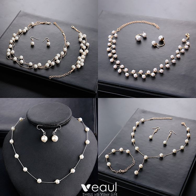 Simple Ivory Pearl Necklace 2020 Metal 