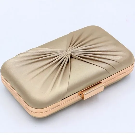 champagne gold clutch bag
