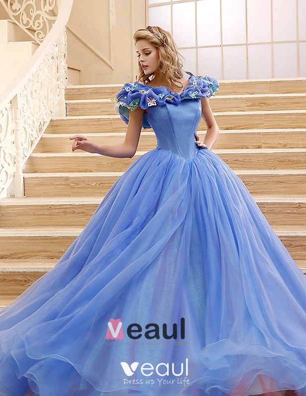 2015 Movie Dress Cinderella Adult Costume Prom Dress