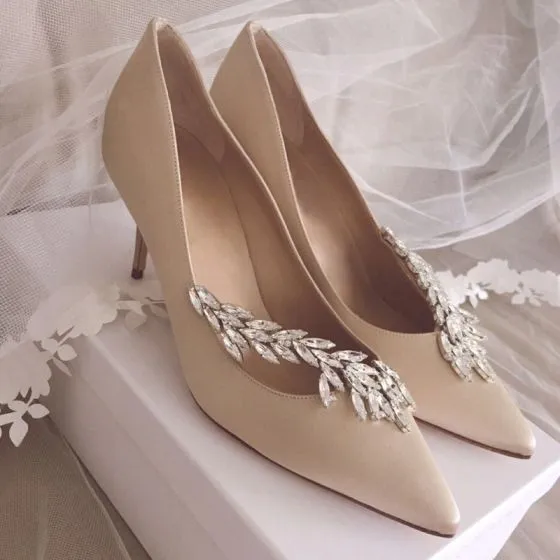 Beautiful Champagne Wedding Shoes 2019 