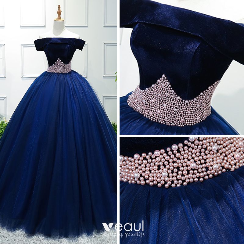 elegant royal blue gown