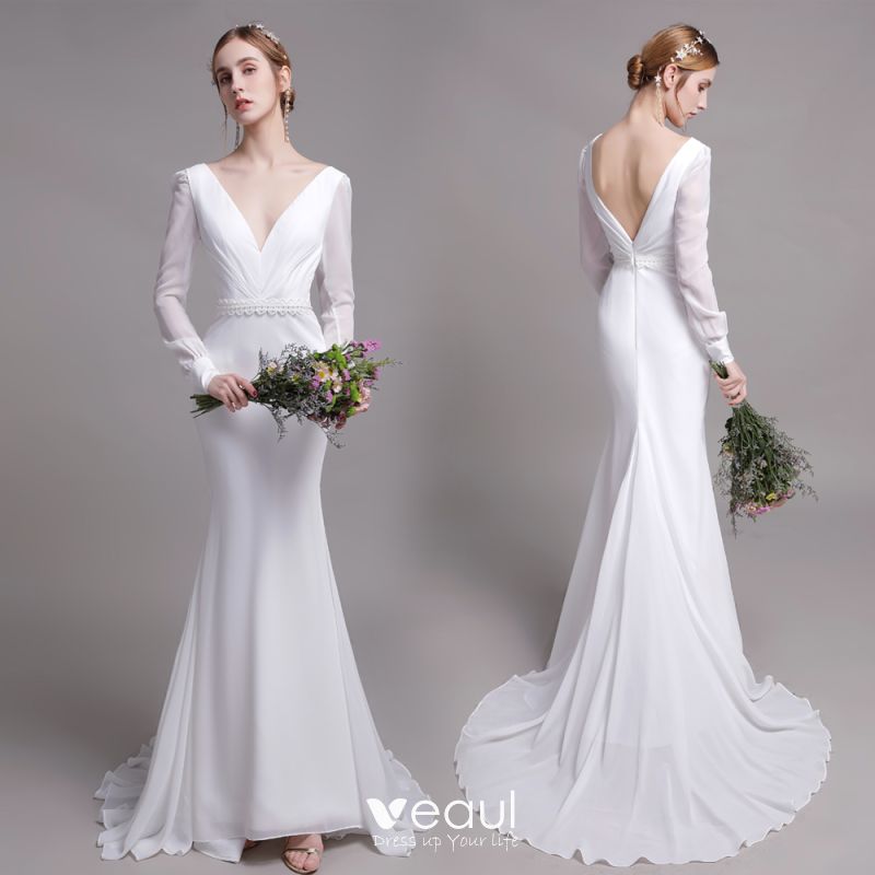 beach wedding gowns 2019