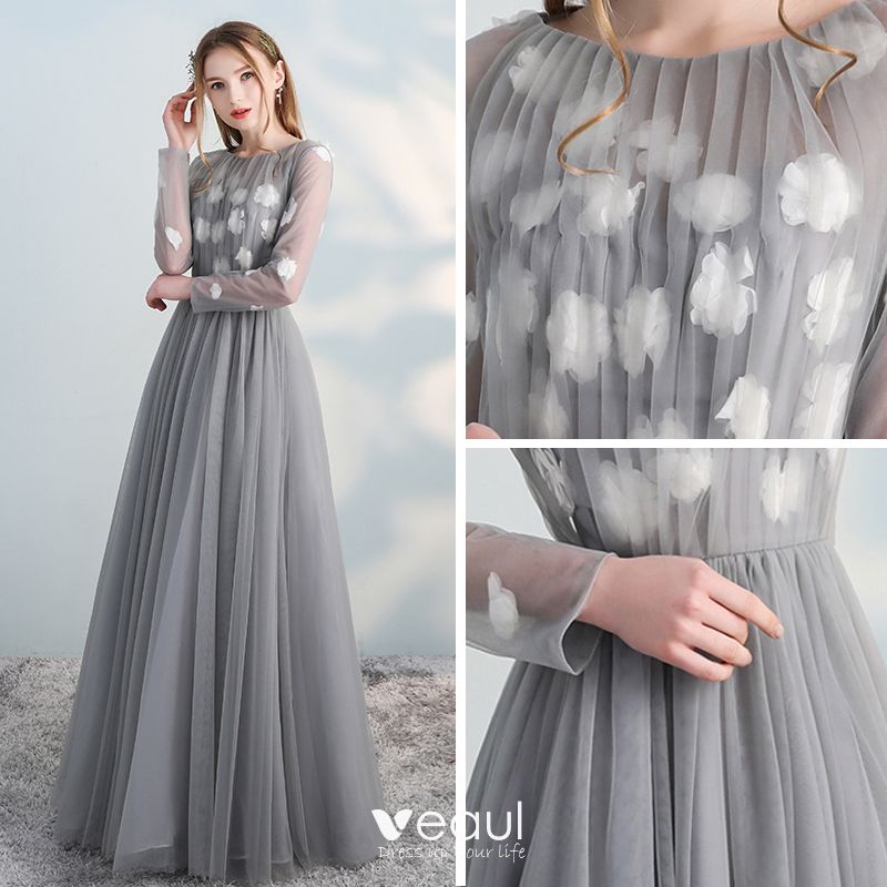 Chic / Beautiful Grey Prom Dresses 2018 
