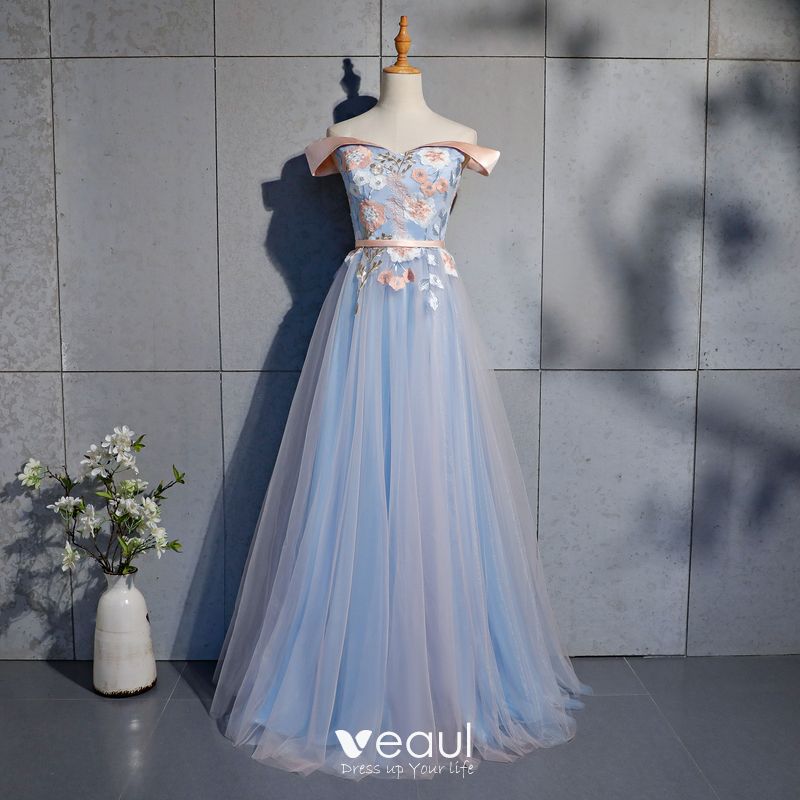 sky blue prom dresses 2019