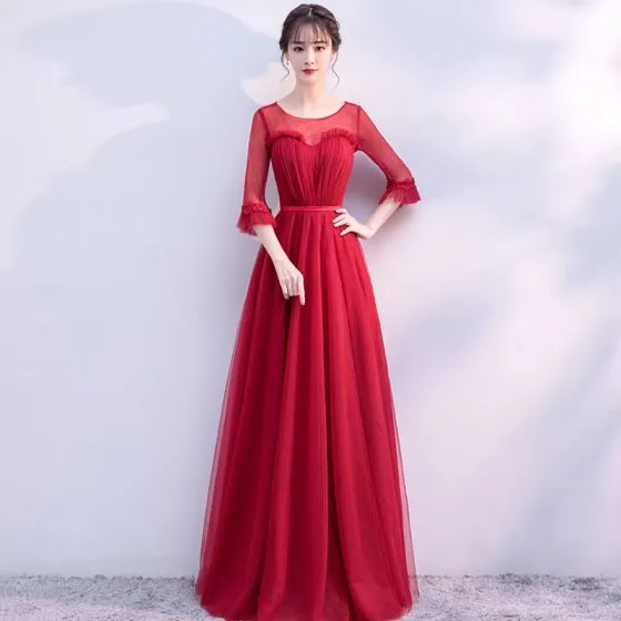 robe bordeaux chic