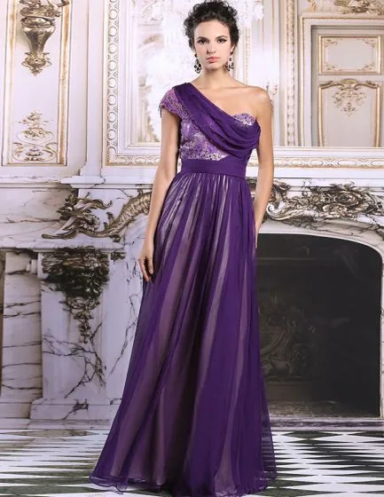 roman purple dress