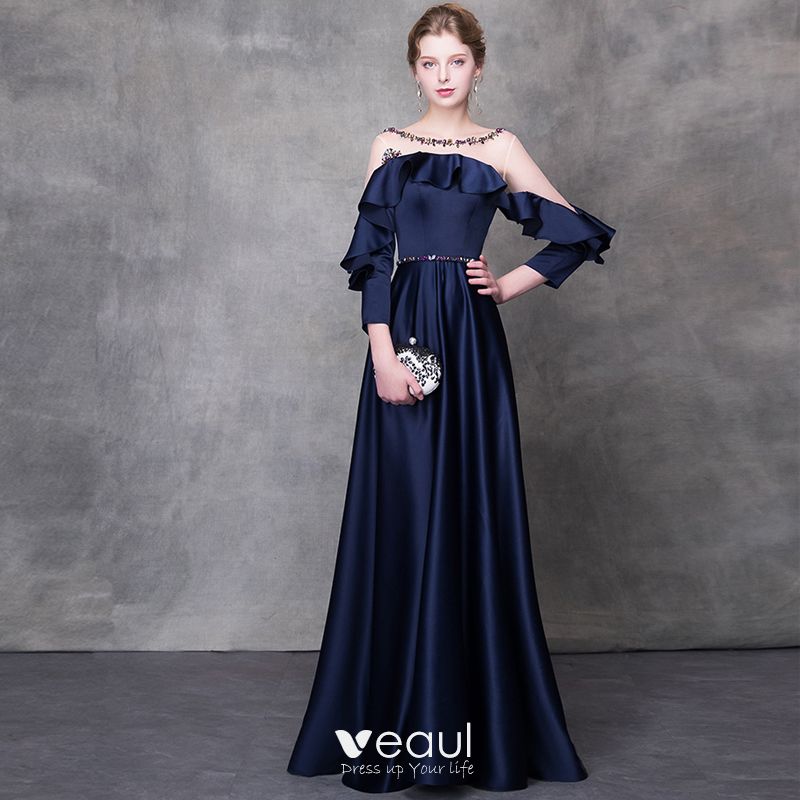 elegant blue evening gowns