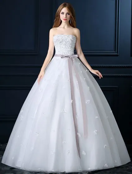 beautiful strapless wedding dresses