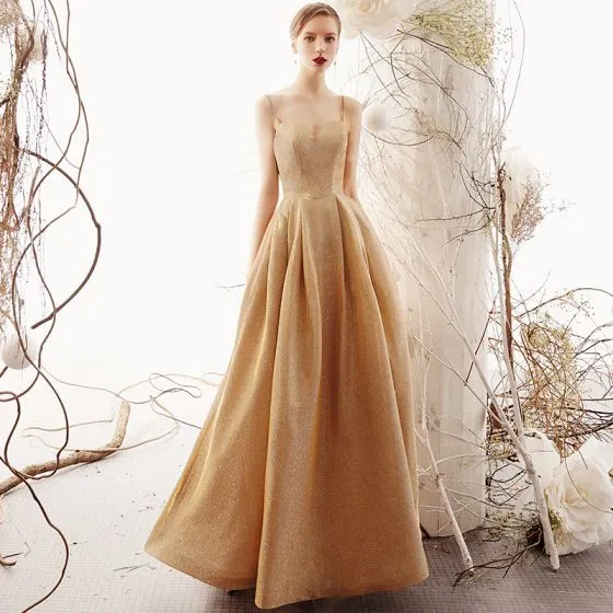 simple gold gown