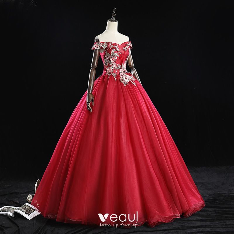 beautiful burgundy prom dresses