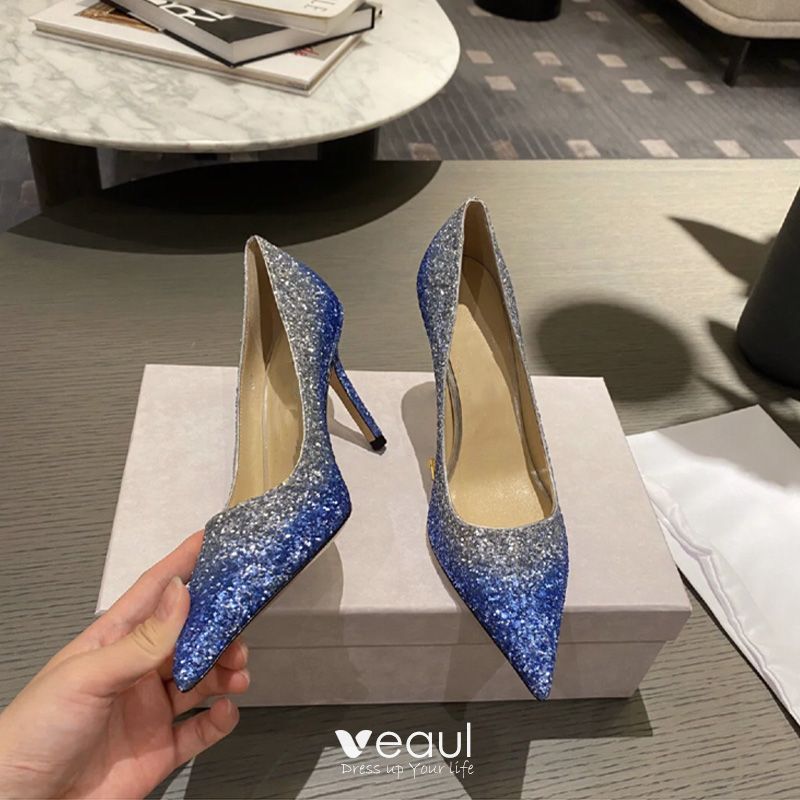 ocean blue heels