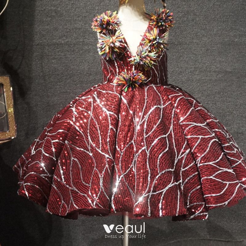 burgundy birthday dress