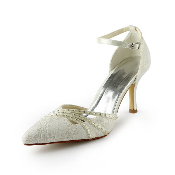Beautiful Ivory Wedding Shoes Stiletto 