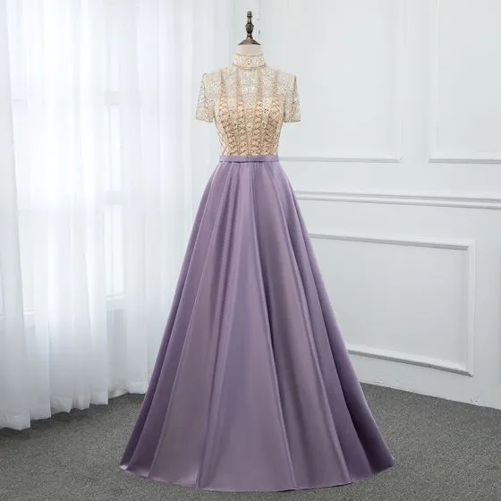 lavender ruffle dress