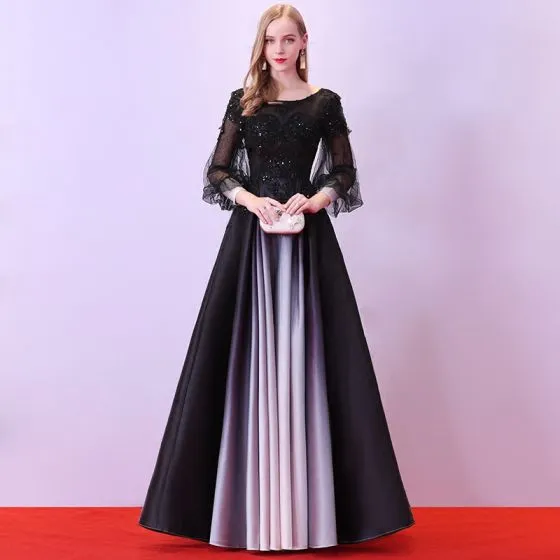 Slim Beautiful Long Sleeve Dress Side Slit Prom Dress High Waist Dress  Evening Gowns Party Dress Robe XL Wine Red - Walmart.com