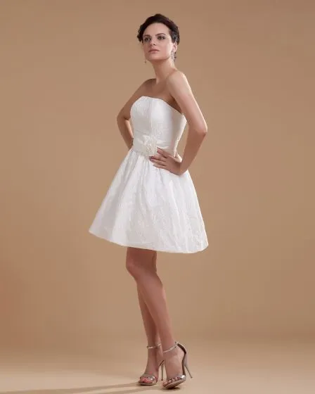 bridal satin short dresses