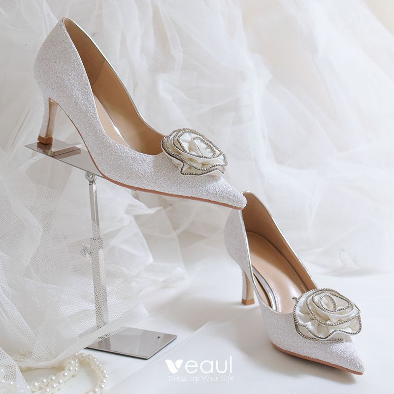 white elegant shoes