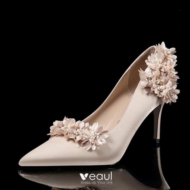 champagne pumps wedding