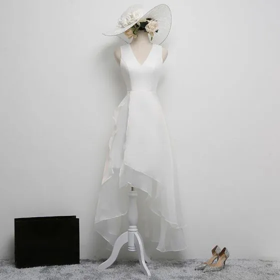 simple white party dress