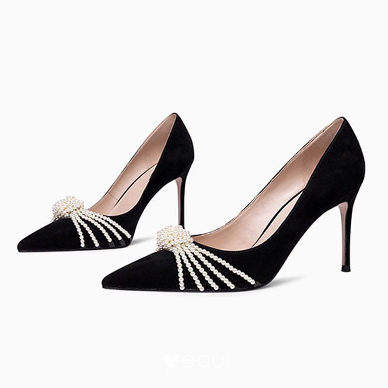 100mm High Heels Party Daily Pumps Black Shoes