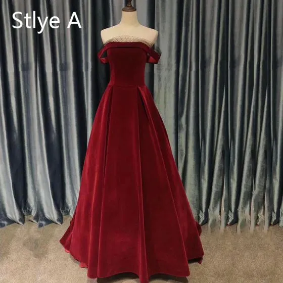 red gown for prom