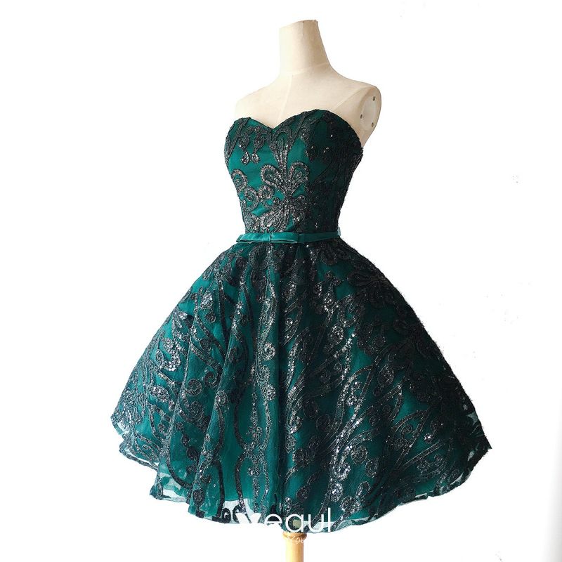 Green Cocktail Dress With Sleeves Top ...