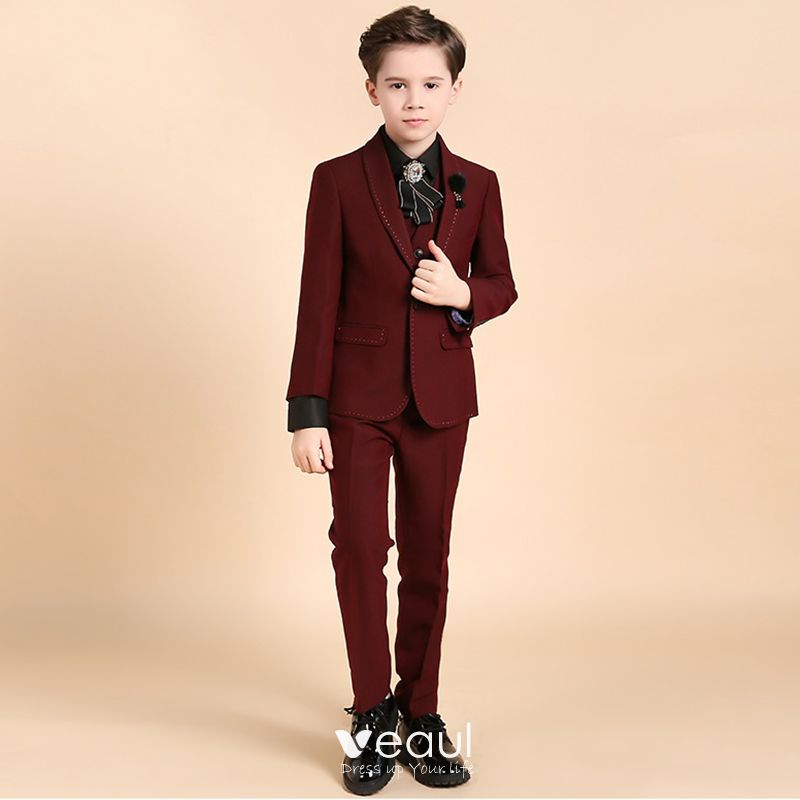 boys burgundy suit