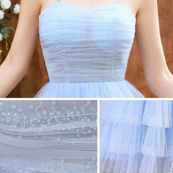 Chic / Beautiful Sky Blue Homecoming Graduation Dresses 2020 A-Line