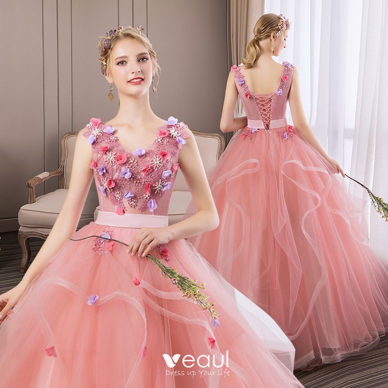 pink prom dresses 2019