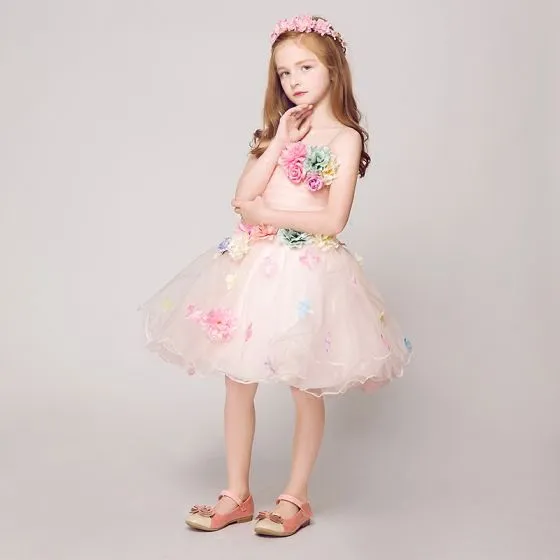 Pearl Pink Flower Girl Dress