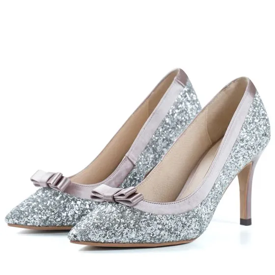 silver pumps for wedding