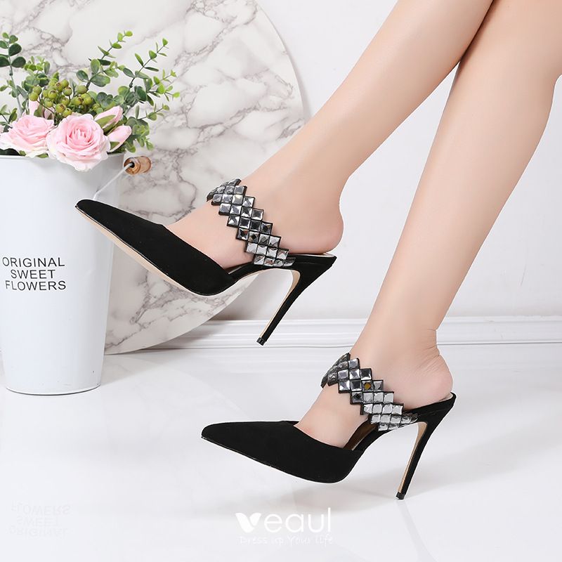 pointed sandal heels
