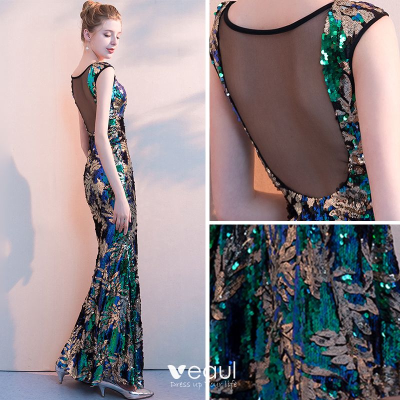 mermaid colored dress
