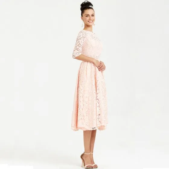 tea length party dresses with sleeves