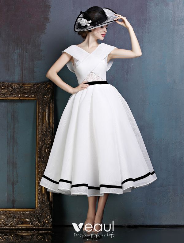 Vintage White Party Dress Cheap Sale ...
