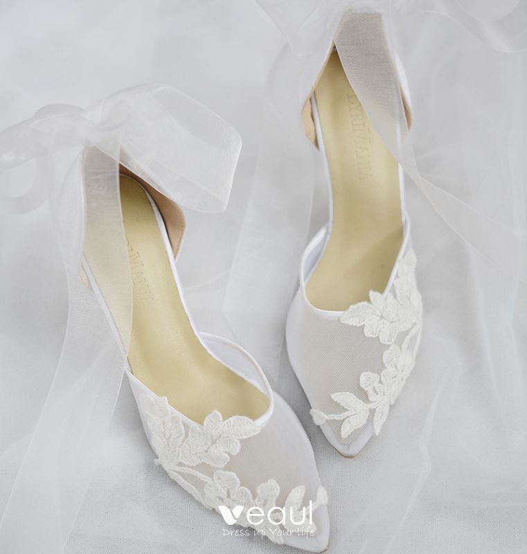 ivory bow heels