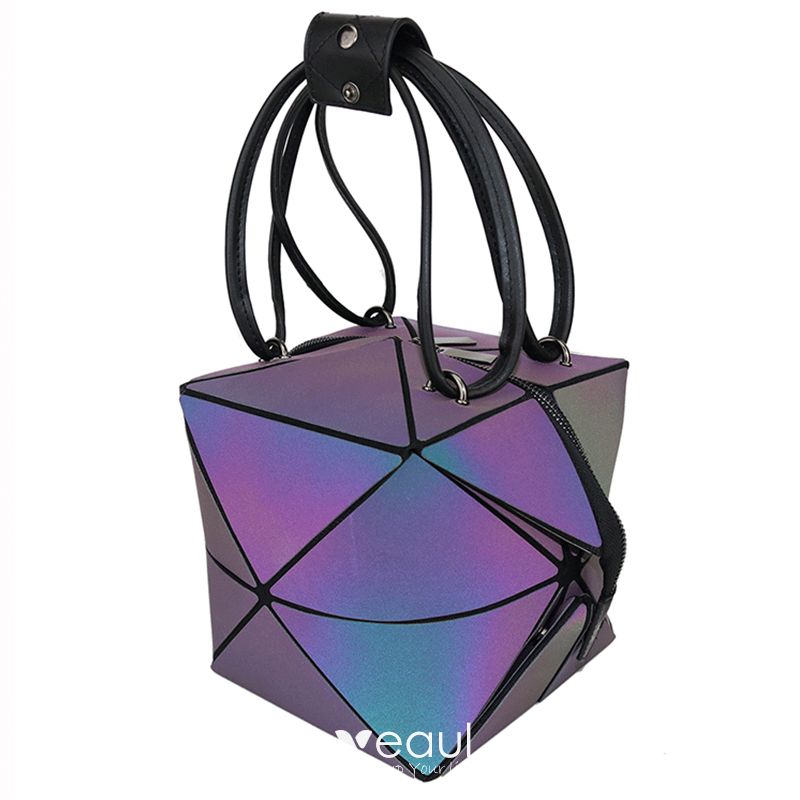 I-Fashion - Geometric Luminous Tote Handbag/Purse