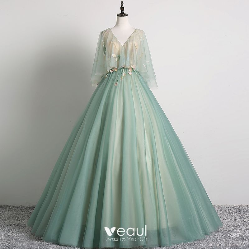 Elegant Sage Green Prom Dresses 2019 