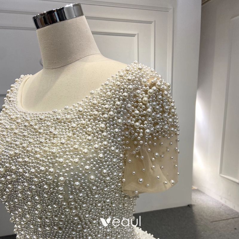 Luxury / Gorgeous White Bridal Wedding Dresses 2020 Ball Gown Scoop ...